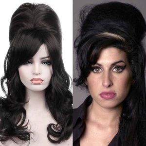 - Black Stylish  60’s Retro look Beehive Hair full cap wig 
Arrives NEW